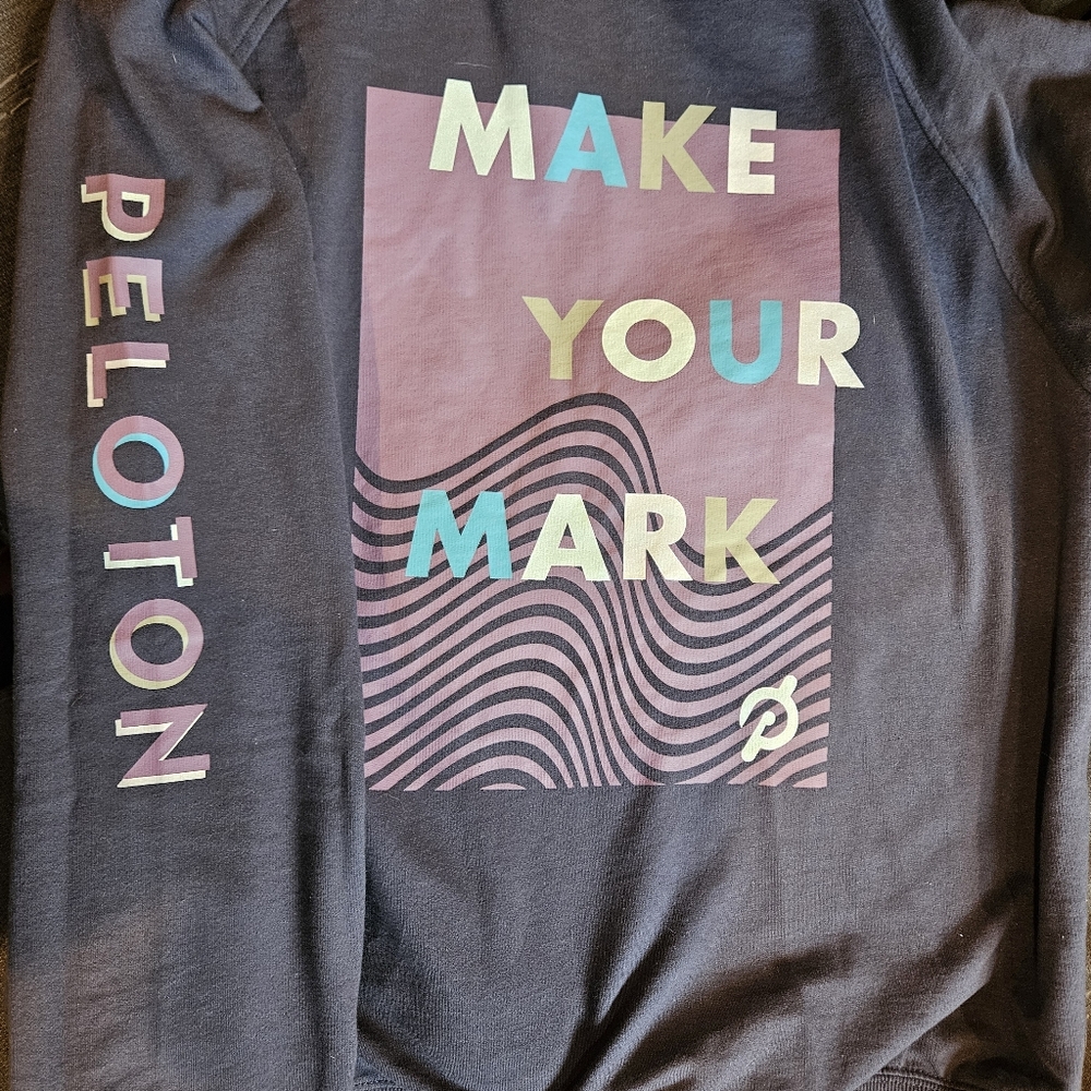 Peloton half zip hoodie, Medium,  EUC